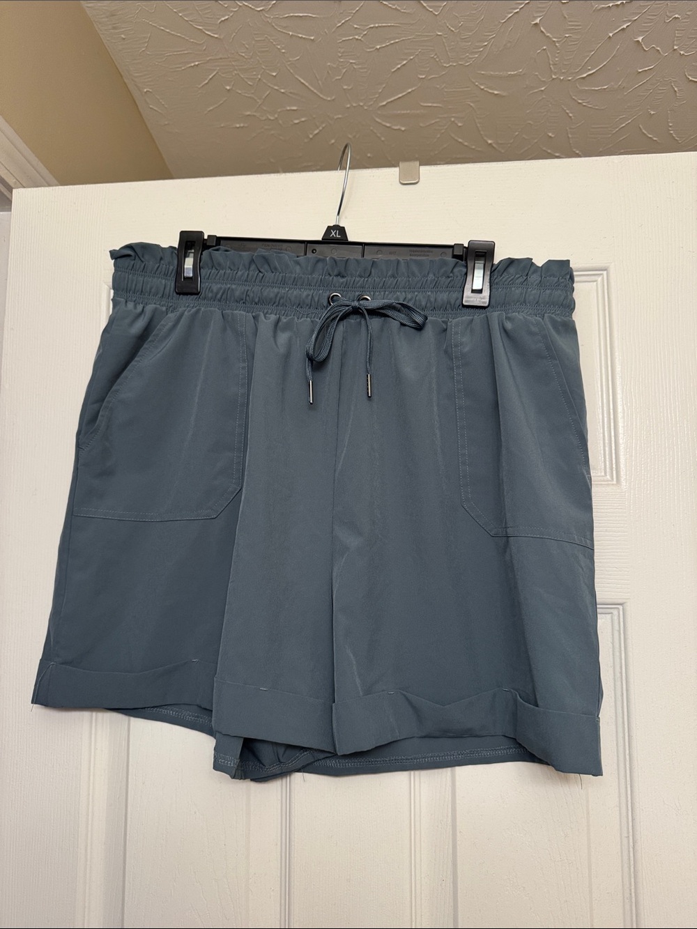 Women’s Danskin Drawstring Active Shorts - Slate Blue